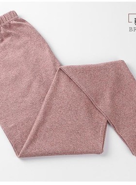 女士秋裤纯棉毛段加大码秋裤中老年人衬裤妈妈线裤本命年红色秋裤