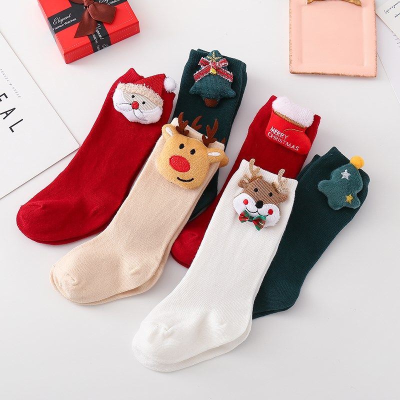女童袜子春秋薄款纯棉儿童长筒袜不过膝婴儿高筒圣诞节中筒小腿袜,童装/婴儿装/亲子装,儿童袜子(0-16岁),淘宝优惠券,粉丝福利购,淘宝优惠卷