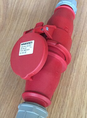 电缆耦合连接器 三相五线5芯32a-6h/380-415v工业连接器16a移动式