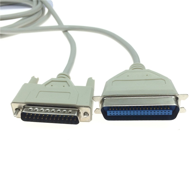 电脑并口打印线两排db25转cn36针式打印机传输线1.5米3米5米10米