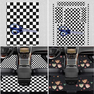 汽车脚垫通用款可自由裁剪雪妮丝圈车内踩单片主驾驶耐磨轿车地毯