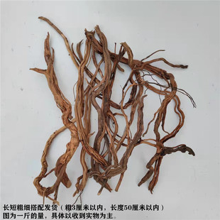 麻花根藤条 枝条 根须 沉木 草缸雨林爬宠 南美缸造景 天然树根