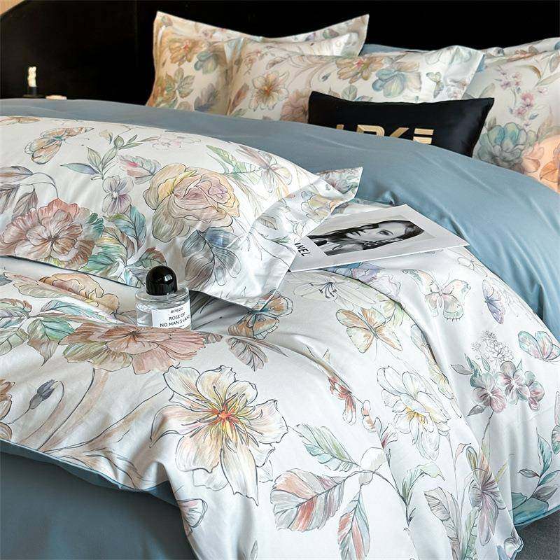美式高端60支全棉长绒棉四件套四季通用纯棉印花被套床单床上用品,鲜花速递/花卉仿真/绿植园艺,割草机/草坪机,淘宝优惠券,粉丝福利购,淘宝优惠卷