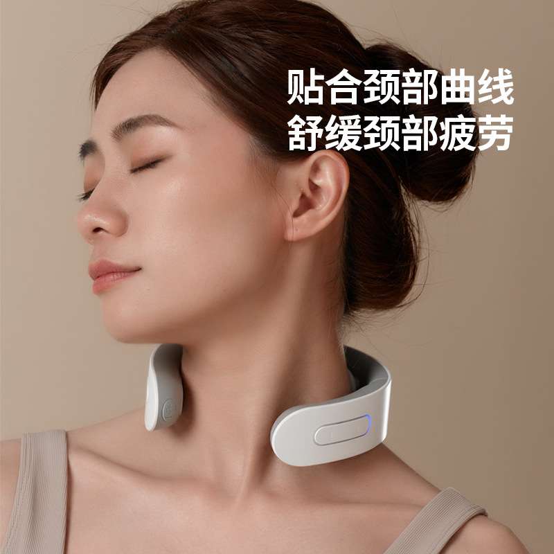 宾多康智能颈椎按摩仪理疗热敷多功能肩颈脉冲颈部按摩器厂家直批