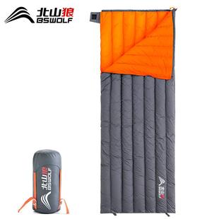 北山狼羽绒睡袋大人冬季加厚防寒成人户外露营单人超轻鸭绒便携式