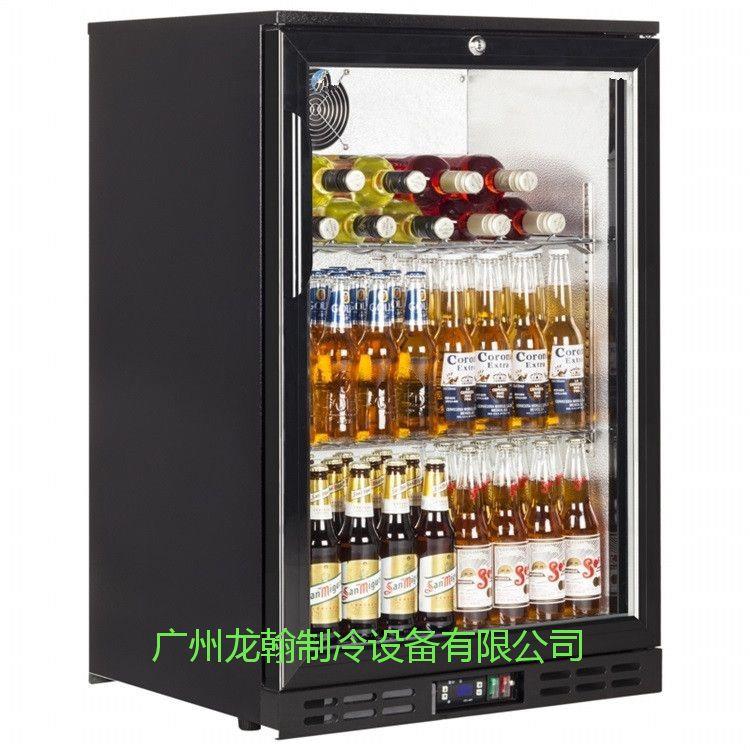 黑色单玻璃门吧台啤酒饮料冷藏展示柜冷柜冰箱