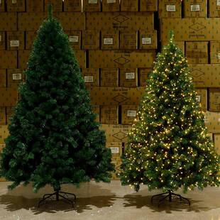 圣远新款全尺寸加密pvc圣诞树摆件室内外酒店大型圣诞树摆件