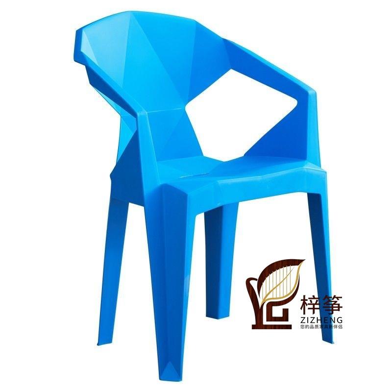 简约烧烤大排档商用加厚加宽餐椅小户型塑料家用靠背椅户外休闲椅