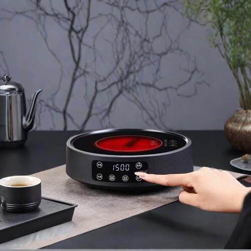 黑晶炉煮茶1500W围炉煮茶玻璃壶专用泡茶壶套装保温定时煮茶炉