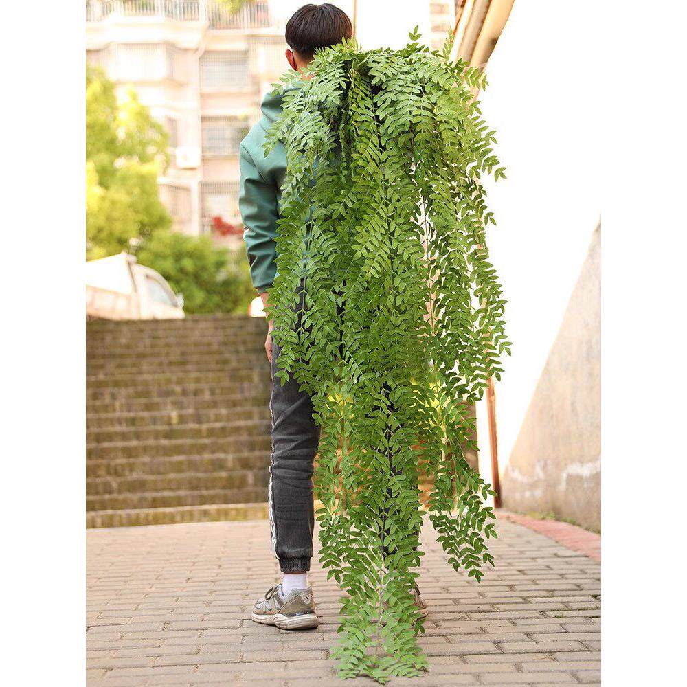 真植物叶子绿萝户外假花藤条藤蔓墙壁绿植阳台墙面遮挡装饰树叶