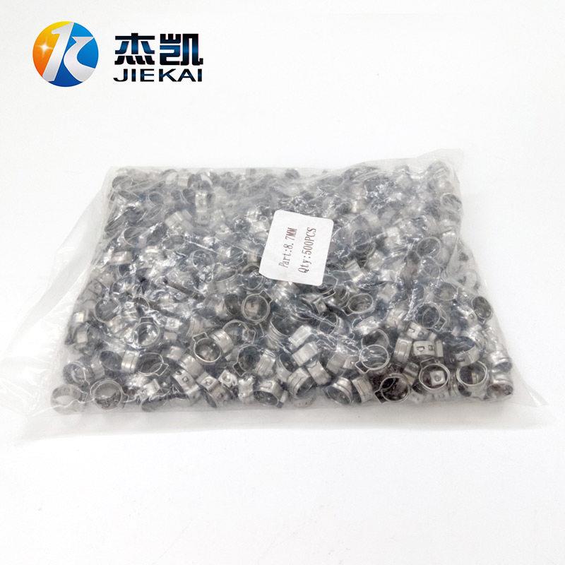 单耳卡箍无极不锈钢304抱箍一次性喉箍欧梯克水管卡子喉箍 500装