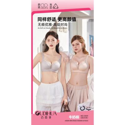 3669无痕内衣女小胸聚拢显大收副乳防下垂调整型文胸罩