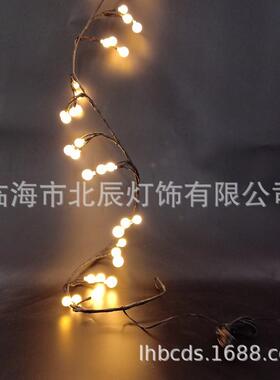 厂家直销低压31V藤条树枝灯串LED黑色