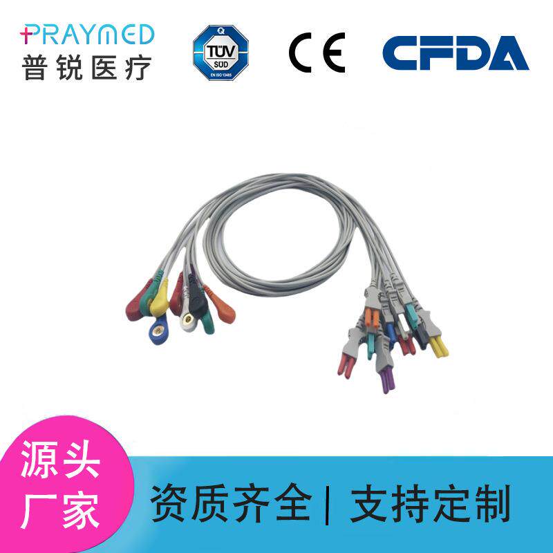 兼容太空Spacelabs心电分线9149690309监护仪心电导联线10导ECG