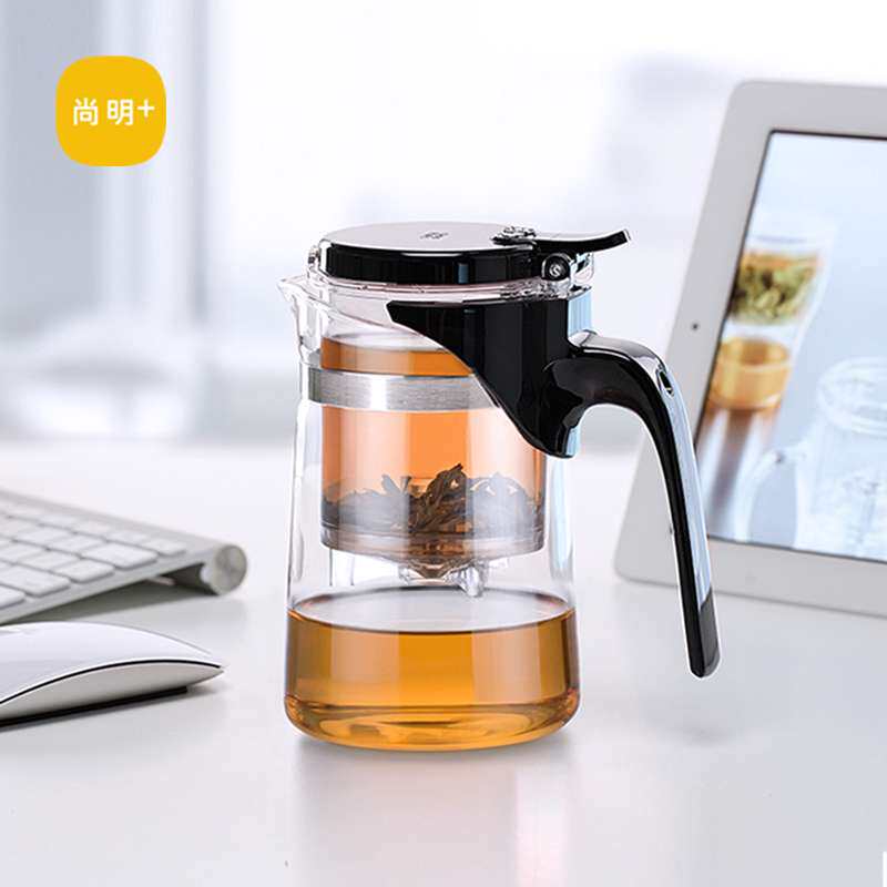 保温分离泡茶壶耐热玻璃茶壶简易过滤茶杯家用茶具
