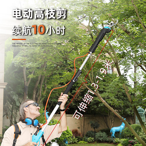 电动剪刀果树充电式粗枝剪园林高枝剪树枝机电剪子新款电动修枝剪