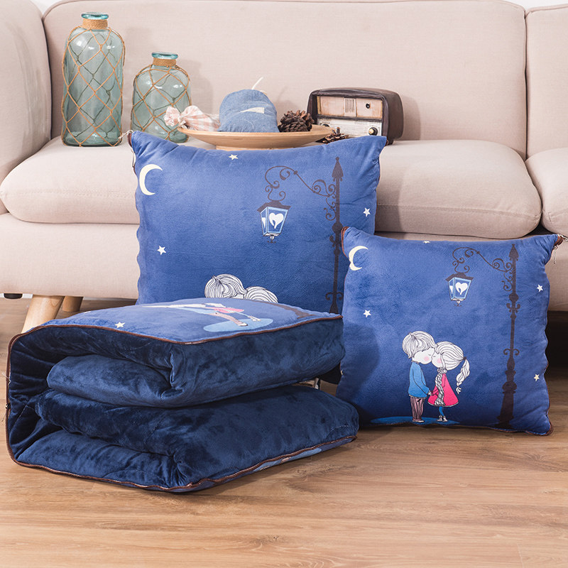 车上用枕头抱枕被子两用加厚汽车珊瑚绒办公室靠垫沙发午睡小靠枕,居家布艺,抱枕被,淘宝优惠券,粉丝福利购,淘宝优惠卷