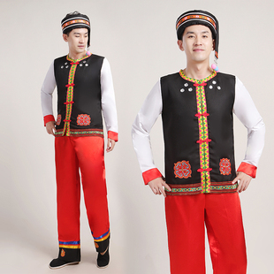 彝族苗族舞蹈服女成人火把节百褶裙黎族演出服少数民族表演服新款