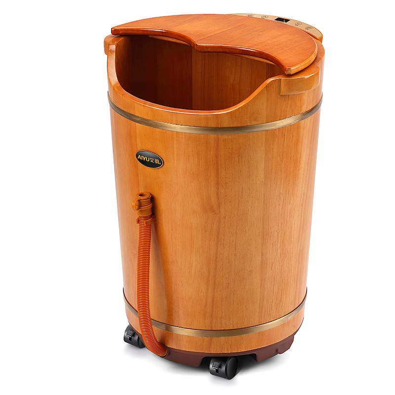 艾羽泡脚桶全自动加热恒温足浴盆电动泡脚盆按摩家用养生高深木桶