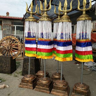 苏勒德 苏鲁锭蒙古战旗 蒙古特色装饰品摆设大型工艺品摆件苏力德