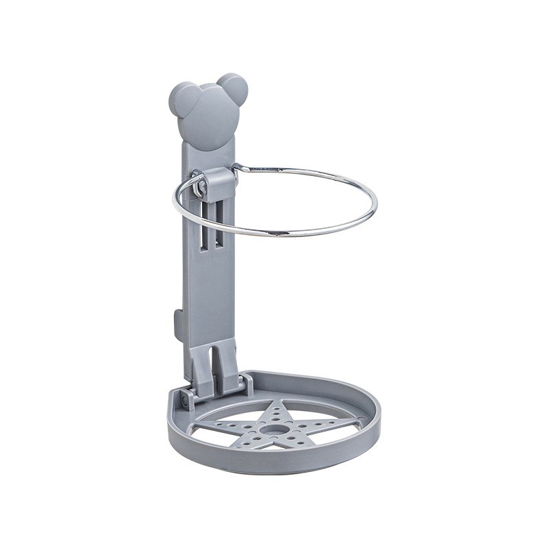 桌边折叠水杯架办公室杯子支架固定床边免打孔壁挂式水杯挂墙架子