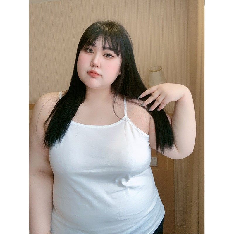 大码吊带背心女夏季内搭纯棉200斤胖mm宽松遮肚打底上衣,女装/女士精品,大码内搭,淘宝优惠券,粉丝福利购,淘宝优惠卷