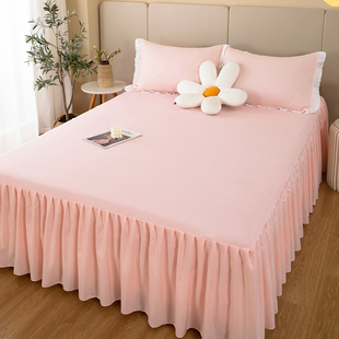 1.5m1.8x2.0米2.2床套固定保护套 单件花边韩式 公主风格 床罩床裙式