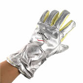 卡司顿隔热手套耐高温防烫500度铝箔加厚工业五指灵活防火手套