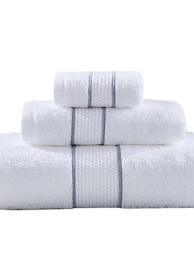 轻奢样板房酒店纯棉毛巾方巾浴巾套装简约卫生间浴室软装饰品摆件