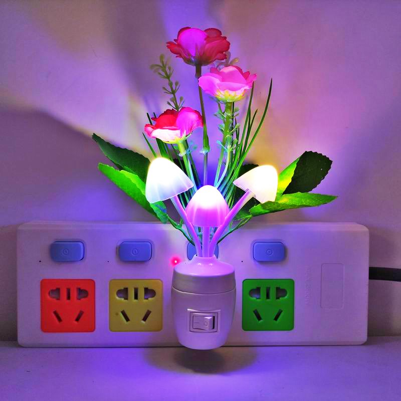 【开关款】LED小夜灯插电儿童房床头灯卧室睡眠灯家居装饰氛围灯