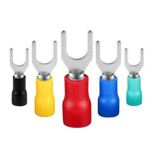 紫铜SV叉型预绝缘接线端子电线快速接头线鼻子线耳欧式 冷压铜端子