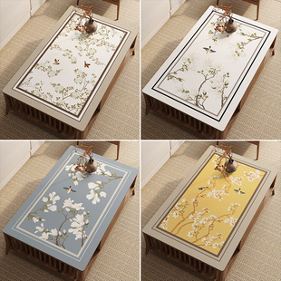 新中式 茶几垫桌垫子防水防油防烫客厅家用皮革桌布台布古典中国风