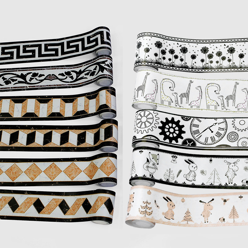 浴室腰线贴自粘防水客厅卧室厨房踢脚线瓷砖贴纸pvc墙纸装饰墙贴,家居饰品,软装墙贴,淘宝优惠券,粉丝福利购,淘宝优惠卷