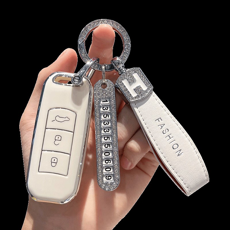 广汽传祺钥匙套gs4/gs5/gs3/gs8/ga4/ga6GE3车钥匙扣壳遥控包高档