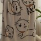 领养之家 小猫咪高档纯棉盖毯素色沙发巾床尾毯床