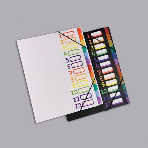 多层A4文件夹彩色资料册学生用试卷夹彩虹内页pp收纳夹档案病例夹