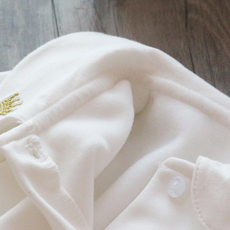 加绒女童打底衫冬季加厚纯棉娃娃领儿童白色衬衫百搭长袖保暖衬衣