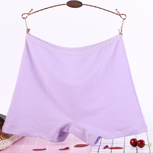 200斤妈妈胖mm全棉四角平脚短裤 纯棉高腰加大码 头 女士四角裤 内裤