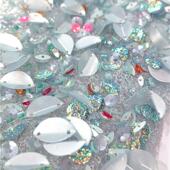 银灰色珠片 进口ELIE SAAB高定御用面料 手工重工钉珠礼服布料