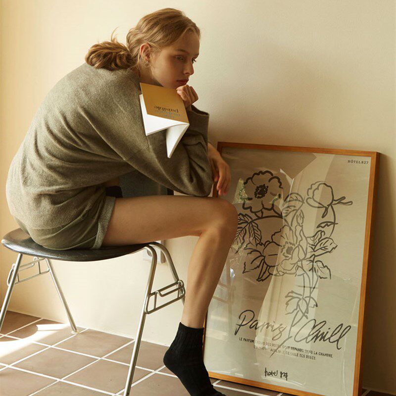 pris chill 复古浪漫 巴黎限定 法式风格手绘花朵 简约艺术海报