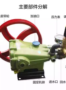 苏州黑猫清洗机BH435A泵头总成刷车320养殖场三相电柱塞泵头设备