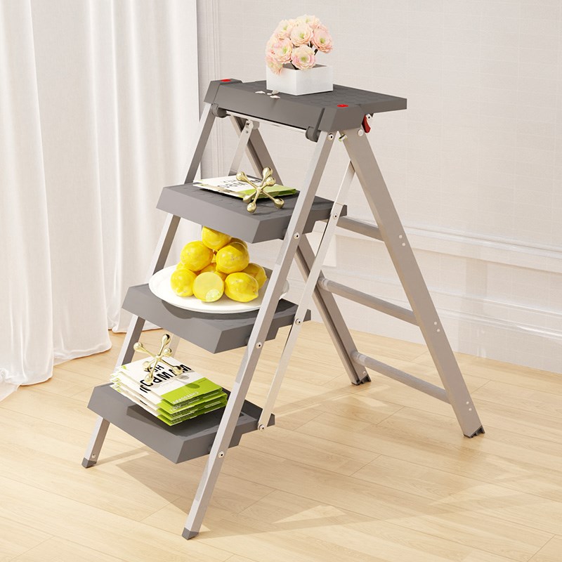 家用梯子多功能折叠梯便携加厚铝合金人字梯室内小梯凳伸缩花架梯