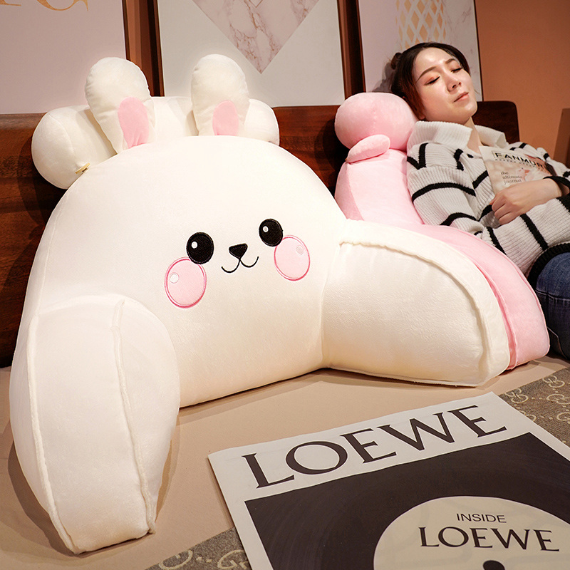 新款卡通床头靠垫学生宿舍枕头床上看书靠枕抱枕女生睡觉护腰靠垫