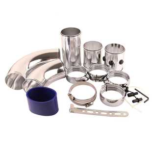 汽车进气管组合式五段式进气铝管通用改装铝管配件硅胶涡轮进气管