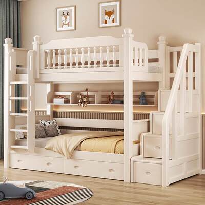 全实木上下床双层床子母床儿童床高低床经济型床双层床两层上下铺