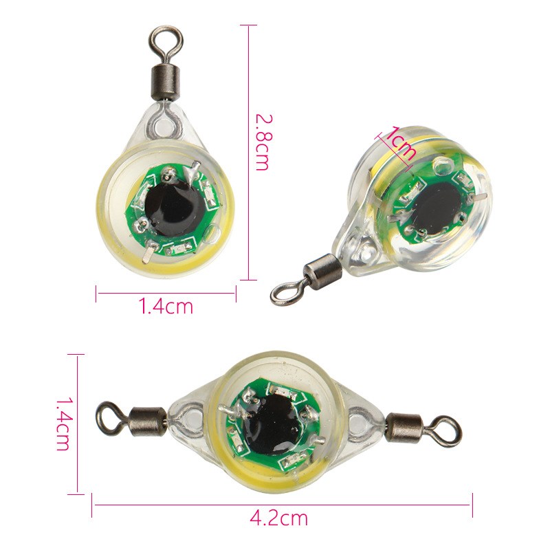 新款LED诱鱼灯鱼眼灯海钓 路亚饵水下集鱼灯 带鱼灯 诱鱼灯钓鱼灯