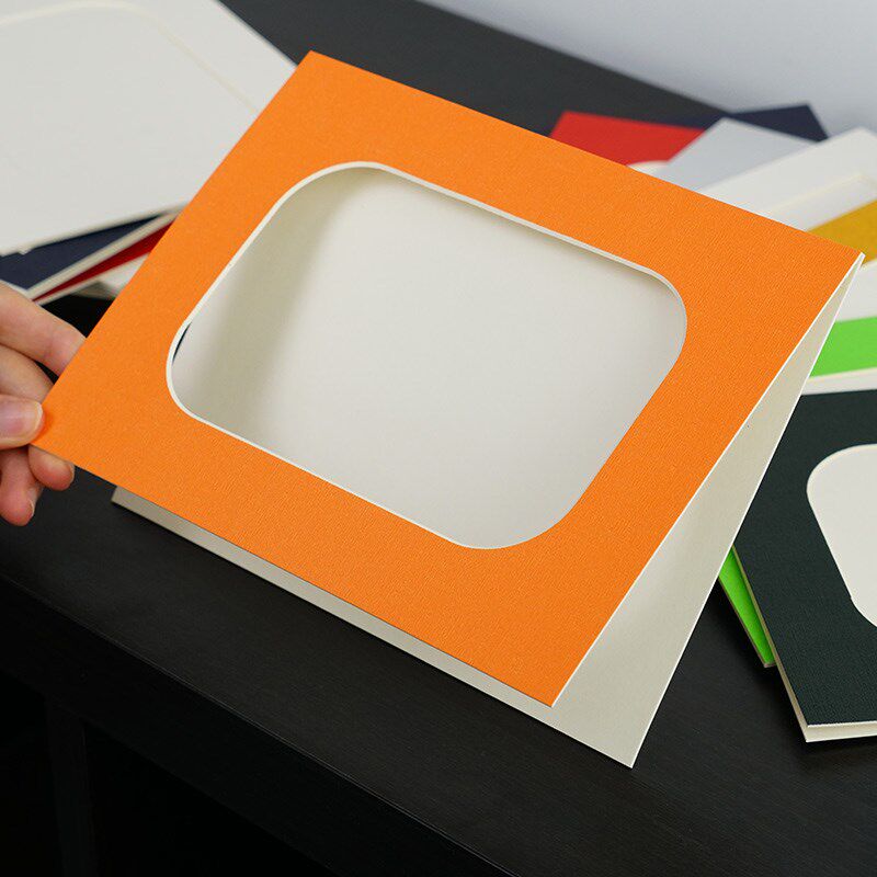 创意纸相框diy挂墙相片卡纸框照片墙组合5寸6寸7寸8寸纸质相框