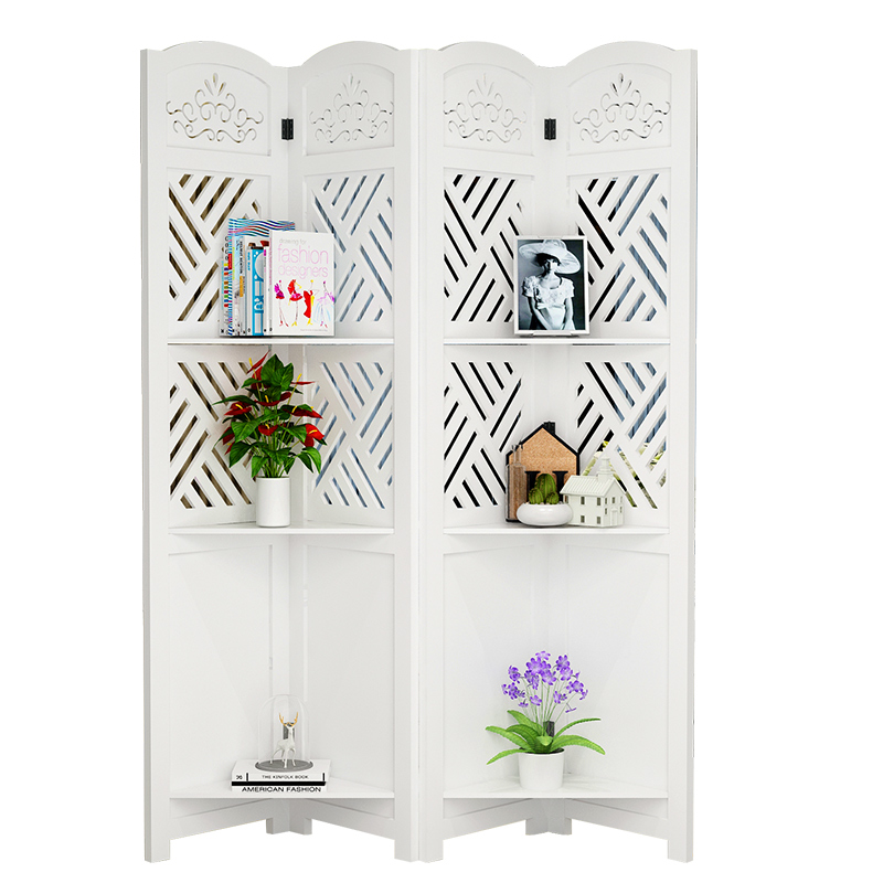 欧式屏风隔断折叠简约现代玄关客厅移动折屏简易镂空雕花时尚卧室