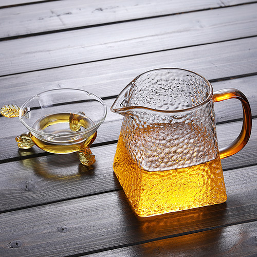 玻璃公道杯加厚耐热茶海功夫茶具配件过滤茶海分茶器带茶漏套装