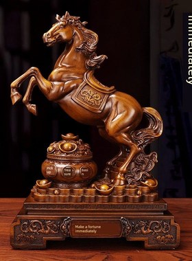 采购产品马饰品,马财富工艺品,聚宝盆,办公桌面家具,公司乔迁新店